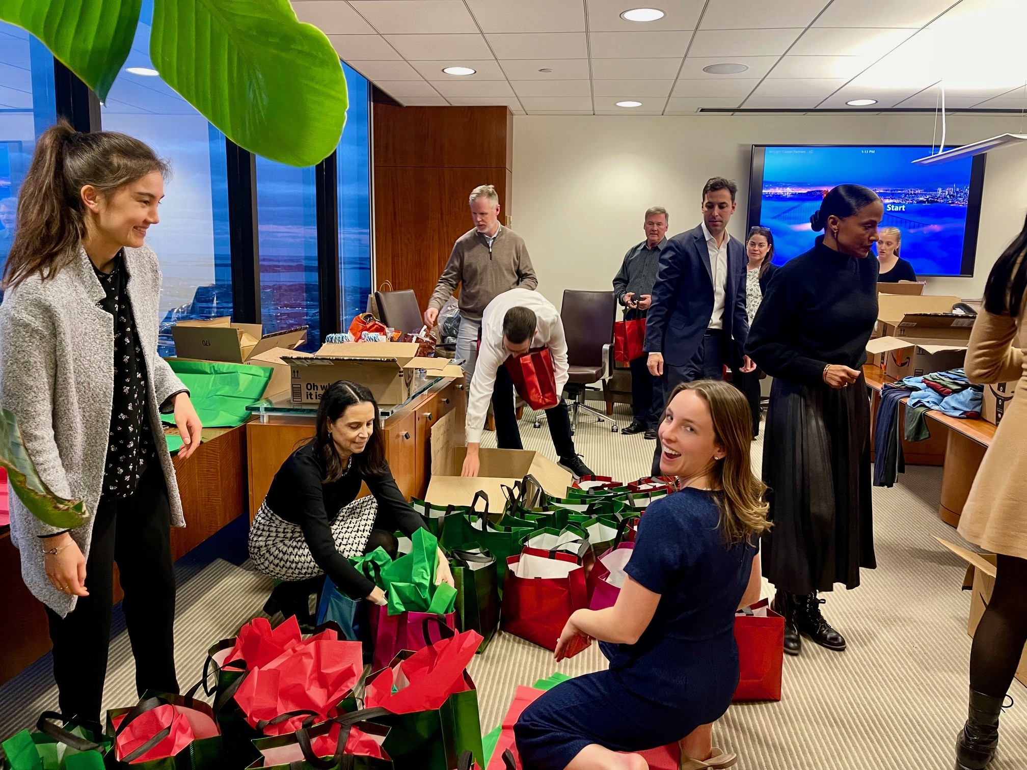 Pine Street Inn Holiday Gift Drive_action shot 2
