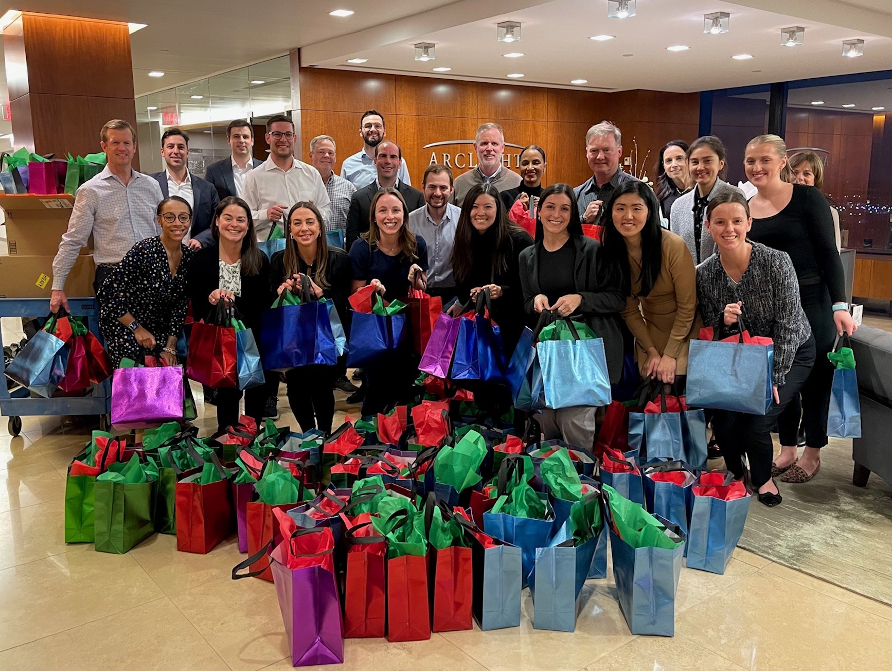 Pine Street Inn Holiday Gift Drive_group shot